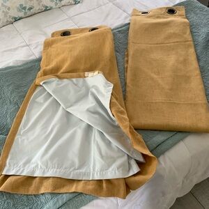 Stylish Tan Curtains with Grommets